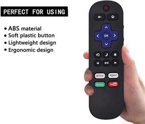 img 1 attached to 📺 Upgraded TCL Roku TV Remote with 4 Channel Shortcut Buttons - Compatible with All TCL Roku Smart LED TVs - Hassle-free Installation