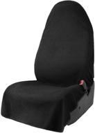 🐾 leader accessories black waterproof sweat towel car front seat cover for truck suv bucket seat: your ultimate non-slip auto protector for dogs, kids, and more! logo