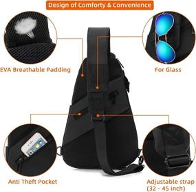 img 1 attached to Lovvento Waterproof Shoulder Crossbody Backpacks