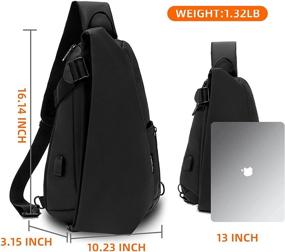 img 3 attached to Lovvento Waterproof Shoulder Crossbody Backpacks