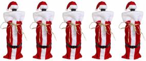 img 3 attached to Wine Bottle Bags Santa 5 Pc