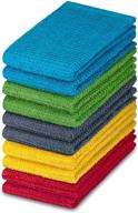 🧽 decorrack 10-pack of ultra absorbent 100% cotton bar mop towels, 16 x 19 inch, heavy duty kitchen cleaning cloth set in assorted colors logo