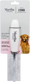 img 3 attached to 🐶 Martha Stewart for Pets - Complete Dog Grooming Supplies Set: Small Dog Brush, Comb, and Hair Removal Brush for a Soft and Well-Groomed Canine Coat