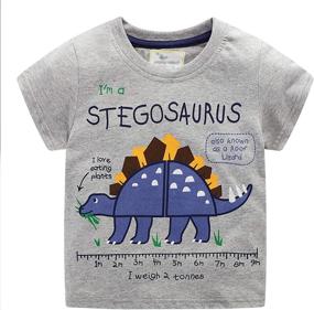 img 3 attached to LOKTARC T Shirts Dinosaur Graphic Crewneck Boys' Clothing ~ Tops, Tees & Shirts