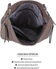 img 1 attached to 👜 Сумка с большим объемом SG SUGU для женщин с совпадающим кошельком и набором сумок Hobo