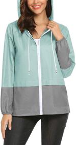 img 1 attached to 🧥 LOMON Women's Lightweight Waterproof Rain Jacket: Packable Hooded Windbreaker for Outdoor Protection