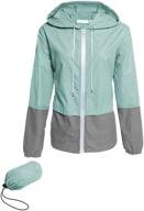 🧥 lomon women's lightweight waterproof rain jacket: packable hooded windbreaker for outdoor protection logo