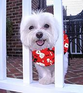 🐶 puppy bumpers red dog: a perfect fit for small breeds (10-13") logo