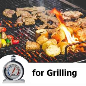 img 1 attached to 🌡️ Accurate and Versatile VOKARO 2-Pack Stainless Steel Oven Thermometers (50-300°C/100-600°F) for Grilling and Baking Perfection