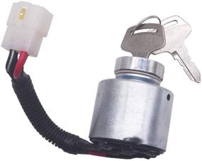 img 4 attached to Ignition Switch - Compatible with 🔑 Kubota BX1500 BX1800 G2460 TG1860 ZD21 ZD28 (66101-55200)