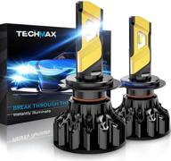 преобразователь фар techmax h7 с регулируемым уровнем освещенности. логотип