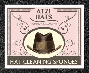 img 2 attached to ATZI HATS Felt Hat Cleaning Sponge - Hat Cleaning Kit for Black Fedora, Cowboy, and Cowgirl Hats - Effortlessly Removes Lint and Dirt - Western Hat Brush for Optimal Cleaning