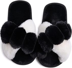 img 4 attached to 👣 Fluffy Girls/Boys Slippers | Indoor and Outdoor Shoes for Slippers