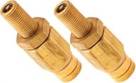 💨 vixen air inflation schrader valve with push to connect (ptc) - 2-pack for 1/4" od air line - vxa1014-2: efficient air line connection solution logo