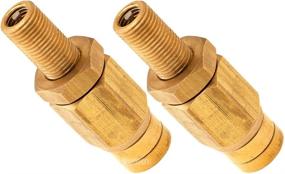 img 2 attached to 💨 Vixen Air Inflation Schrader Valve with Push to Connect (PTC) - 2-Pack for 1/4" OD Air Line - VXA1014-2: Efficient Air Line Connection Solution