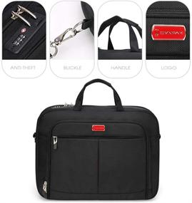 img 1 attached to 🔒 Omnpak Combination Lock Laptop Briefcase - Anti-Theft Business Office Bag with Laptop Sleeve Case, Ideal for Men and Women - Locking Notary Bag, HIPAA Bag, Gaming Computer Bag, Bible Bag, Tactical Laptop Bag