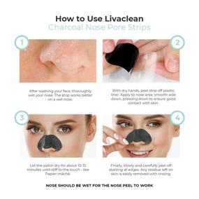 img 3 attached to 🌚 (60 Strips) Livaclean Activated Charcoal Blackhead Strips for Face, Nose, and Pore Cleansing - Blackhead Removal