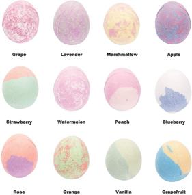 img 1 attached to 12-Pack Kids' Bath Bombs with Dinosaur Toys - Surprise Inside, Natural Essential Oil SPA Bath Fizzies Set - Safe Birthday Gift for Boys and Girls