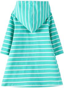 img 3 attached to 🌈 Rainbow Striped Playwear Dresses for Girls - Applique D Clothing and Dresses