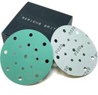 🛠️ serious grit premium 6-inch 17-hole sanding discs - 220 grit, 50 pack (formerly armadillo abrasives) logo