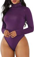 american trends shapewear bodysuit turtleneck women's clothing logo