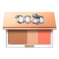 🌞 urban decay stay naked threesome palette, rise - long-lasting natural satin finish bronzer, highlighter & blush trio - enjoy up to 14 hours of radiant glow logo