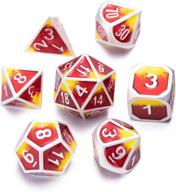 🌟 vibrant yellow metal polyhedral table role playing: enhance your gaming experience! логотип