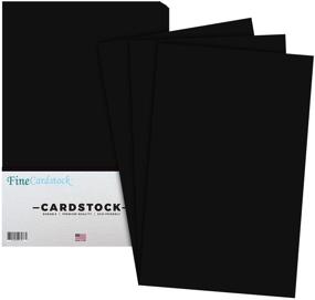 img 4 attached to 📚 Premium Eclipse Black Cardstock, 11 x 17", 65-lb Thick, 50 Per Pack for School Supplies, Holiday Crafting, Arts and Crafts – Acid and Lignin Free