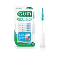 🦷 gum soft-picks wider spaces dental picks 50 count (pack of 6) - effective oral care solution logo