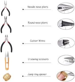 img 3 attached to 🔧 Jewelry Pliers Set: Round Nose Pliers, Wire Cutters & Needle Nose Pliers for Jewelry Making, Wire Wrapping & Beading