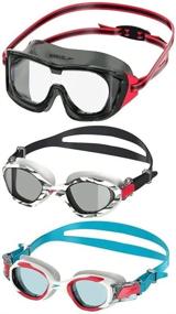 img 4 attached to Speedo Junior Swim Goggles 3-Pack: Multi-Color & 🏊 Shape Variety Pack - Ultimate Underwater Eye Protection for Kids!