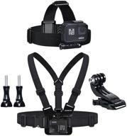 sametop chest mount harness and head strap kit for gopro hero 10, 9, 8, 7, 6, 5, 📷 4, session, 3+, 3, 2, 1, hero (2018), fusion, dji osmo action cameras: ultimate hands-free action camera mounting solution logo