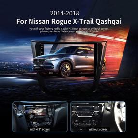 img 3 attached to 🚗 Enhance Your Nissan Rogue X-Trail Qashqai with ViaBecs 10.2" Single Din Car Stereo – Apple Carplay, GPS Navigation, Bluetooth, Touchscreen, and More!
