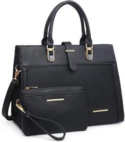 img 4 attached to 👜 Handbag Shoulder Satchel Briefcase for Women - Women's Handbags and Wallets