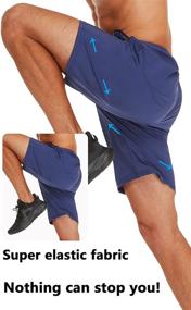 img 1 attached to SILKWORLD Running Workout Athletic Pockets Men's Clothing for Active