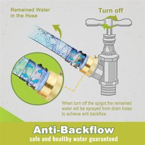 img 3 attached to 🚰 SUNGATOR 2-Pack Garden Spigot Vacuum Breaker Set, 3/4 Inch Anti-Siphon Hose Bib Valve for RV and Outdoor Use, Solid Brass Anti-Backflow Valve with Tape