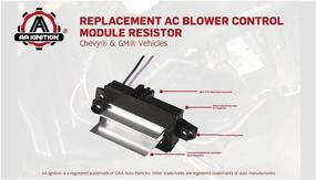img 1 attached to 🔧 AC Blower Control Module - Replaces 1580567, 93803636, 89018778 - Chevy, Cadillac, GMC - Silverado, Trailblazer, Envoy, Sierra - Heater Blower Resistor