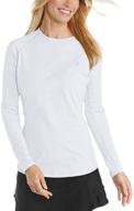 coolibar womens sleeve hightide shirt women's clothing for swimsuits & cover ups logo