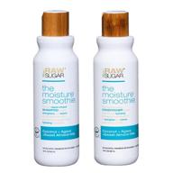 💆 revitalize your hair with raw sugar coconut + raw honey + sweet almond milk shampoo & conditioner set (2 pack, 18 fl oz each) logo