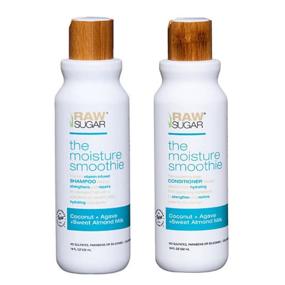 img 2 attached to 💆 Revitalize Your Hair with Raw Sugar Coconut + Raw Honey + Sweet Almond Milk Shampoo & Conditioner Set (2 Pack, 18 FL OZ Each)