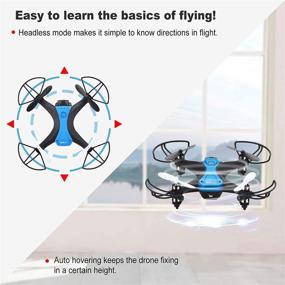 img 3 attached to 🚁 20-Minute Flying Time Mini Drone for Kids with Altitude Hold, Headless Mode, One-Key Flight, 360° Flips – RC Quadcopter with Full Propeller Protection, Ideal Beginner's Gift Toy