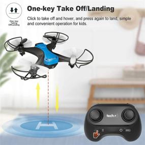 img 4 attached to 🚁 20-Minute Flying Time Mini Drone for Kids with Altitude Hold, Headless Mode, One-Key Flight, 360° Flips – RC Quadcopter with Full Propeller Protection, Ideal Beginner's Gift Toy