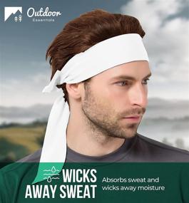 img 3 attached to 🔥 Sweat-Wicking Tie Headbands - Ninja & Karate Head Ties for Kids, Men, Women & Pirates - Ideal for Sports, Workouts & Hair Management