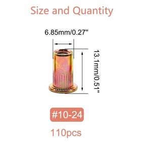 img 3 attached to Weideer Nuts，Zinc Threaded Nutsert G 002 10 24