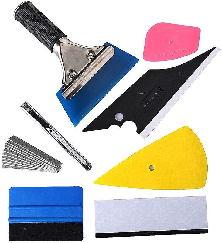 window tinting installation squeegee utility 로고