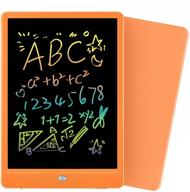orsen 10 inch lcd writing tablet - colorful doodle board drawing tablet, erasable reusable writing pad - educational gift for 3-6 year old girls boys (orange) logo
