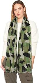 img 3 attached to 🧣 GERINLY Lightweight Travel Camouflage Scarves for Women - Stylish Accessories for Scarves & Wraps