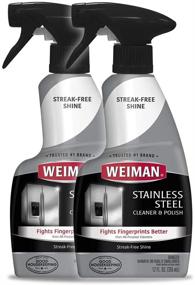 img 4 attached to 🧼 Weiman Stainless Steel Cleaner and Polish - 12 Ounce (2 Pack) - Ultimate Appliance Care for Spotless Stainless Steel Surfaces - Remove Fingerprints, Residue, Water Marks, and Grease - Ideal for Refrigerators, Dishwashers, Ovens, and Grills - 24 Ounce in Total