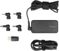 🔌 targus 65w ac ultra-slim universal laptop charger - 6-foot cable + 5 power tips: acer, asus, hp, compaq, lenovo, samsung (apa92us) logo