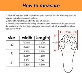 img 3 attached to 🐶 Medium and Large Dog Waterproof Boots - Reflective Anti-Slip Sole for Indoor/Outdoor Running - Set of 4 EOFOJP Dog Shoes